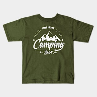 Funny Camping Shirt - This is My Favorite Camping Shirt Kids T-Shirt